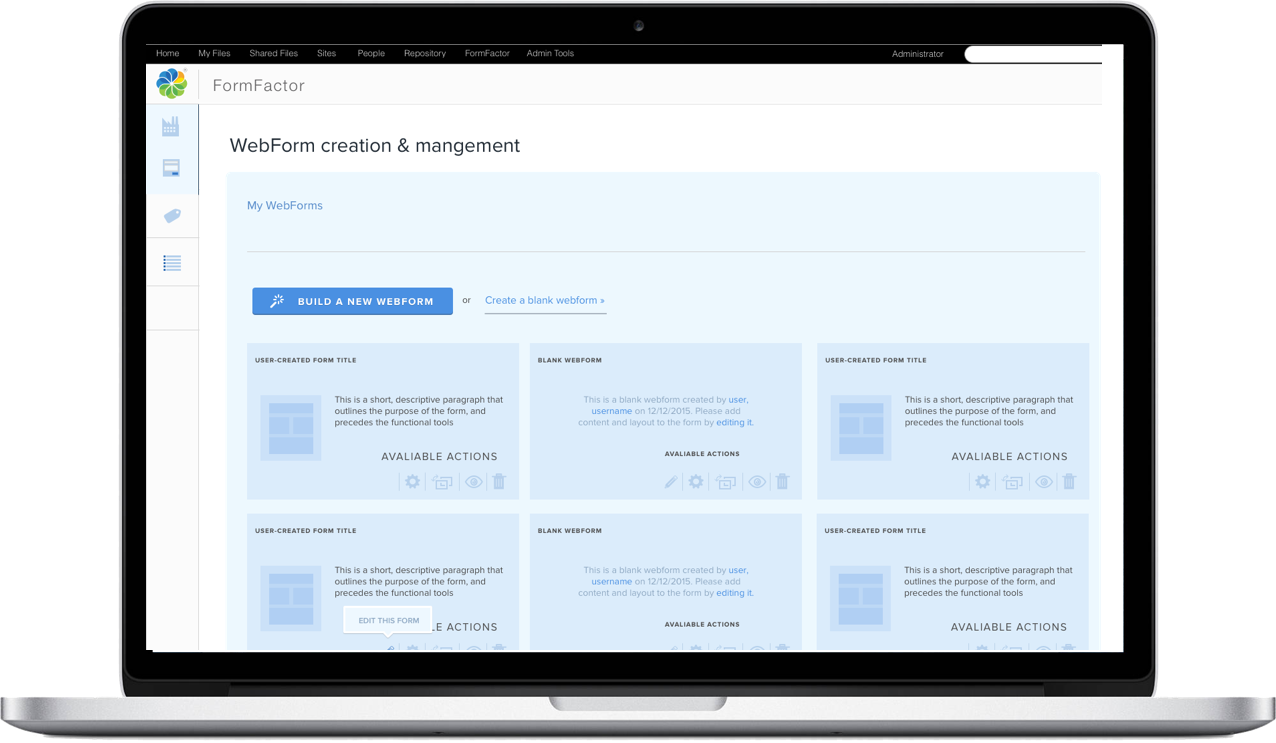 FormFactor screenshot demonstrating cost saving features